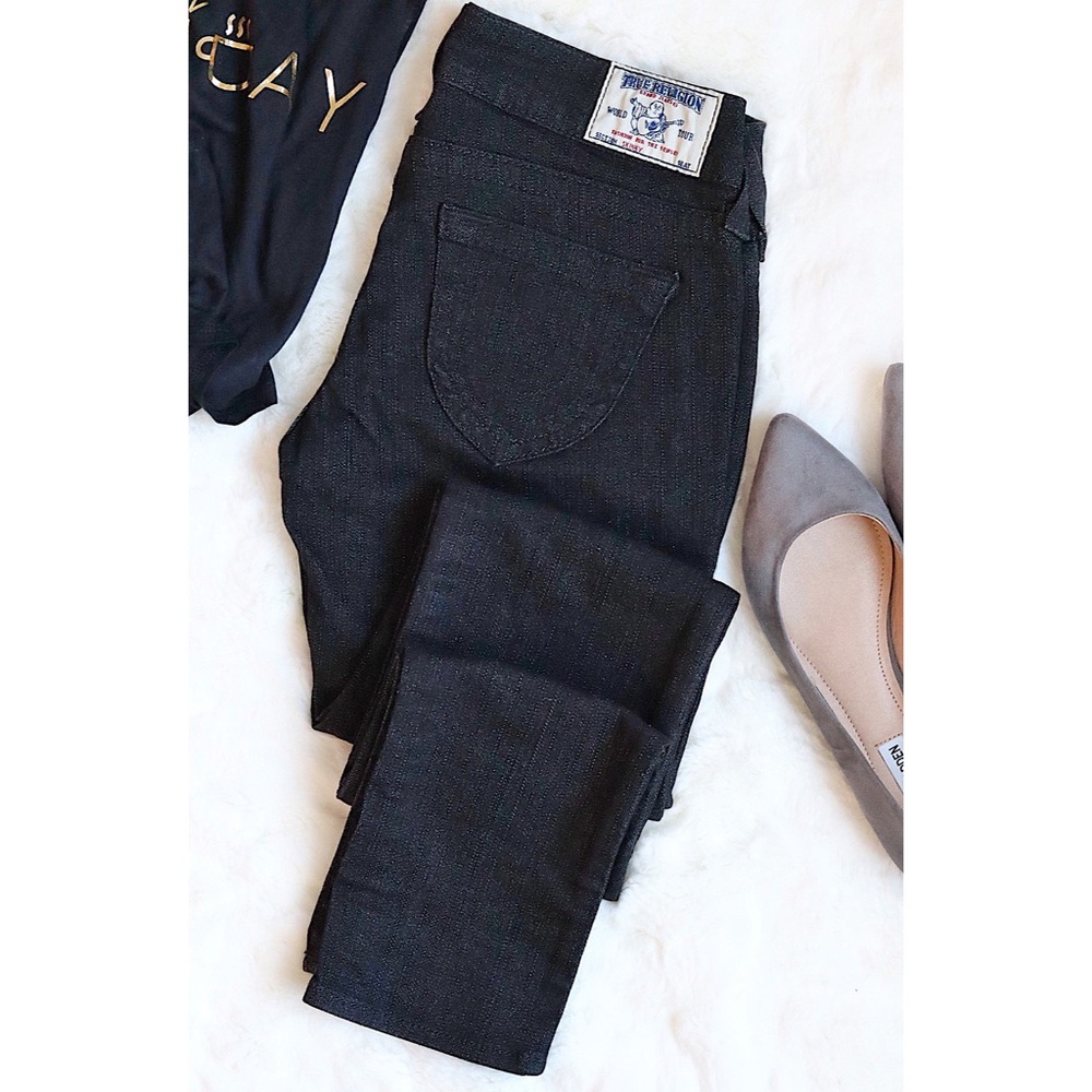 💕HP💕NBW True Religion Black Denim Skinny Jeans - Picture 16 of 16